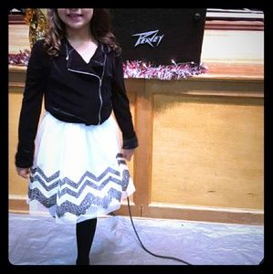 girls dress. sequined at the bottom